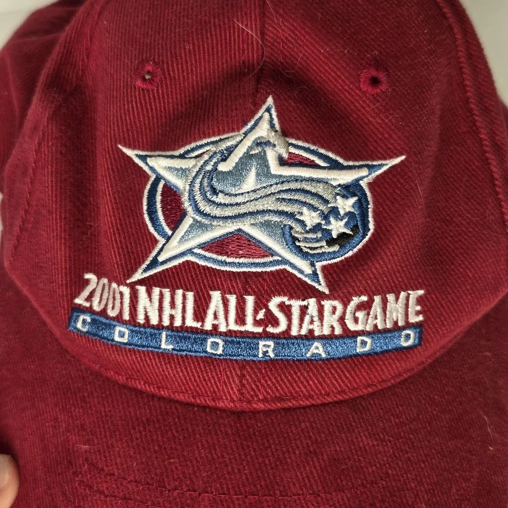 Colorado Avalanche Hat Cap Mens One Size Red‎ 2001 NHL All Star Logo Athletic